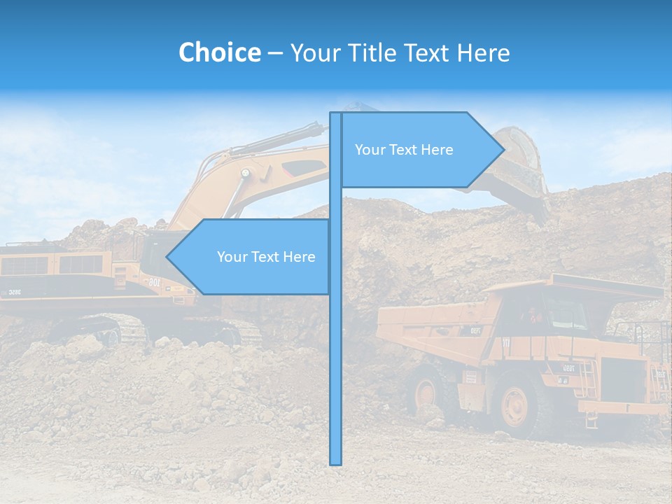 Backhoe Loader Loading Dumper PowerPoint Template