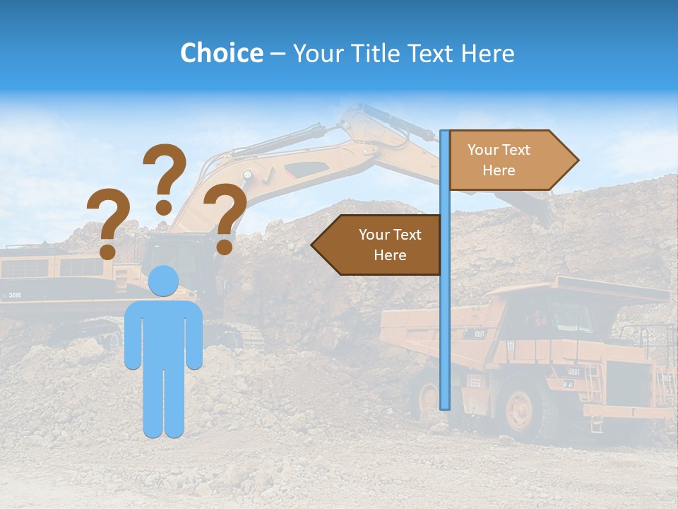 Backhoe Loader Loading Dumper PowerPoint Template