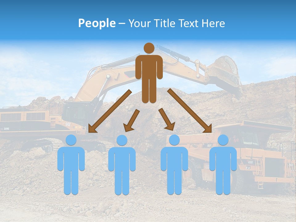 Backhoe Loader Loading Dumper PowerPoint Template