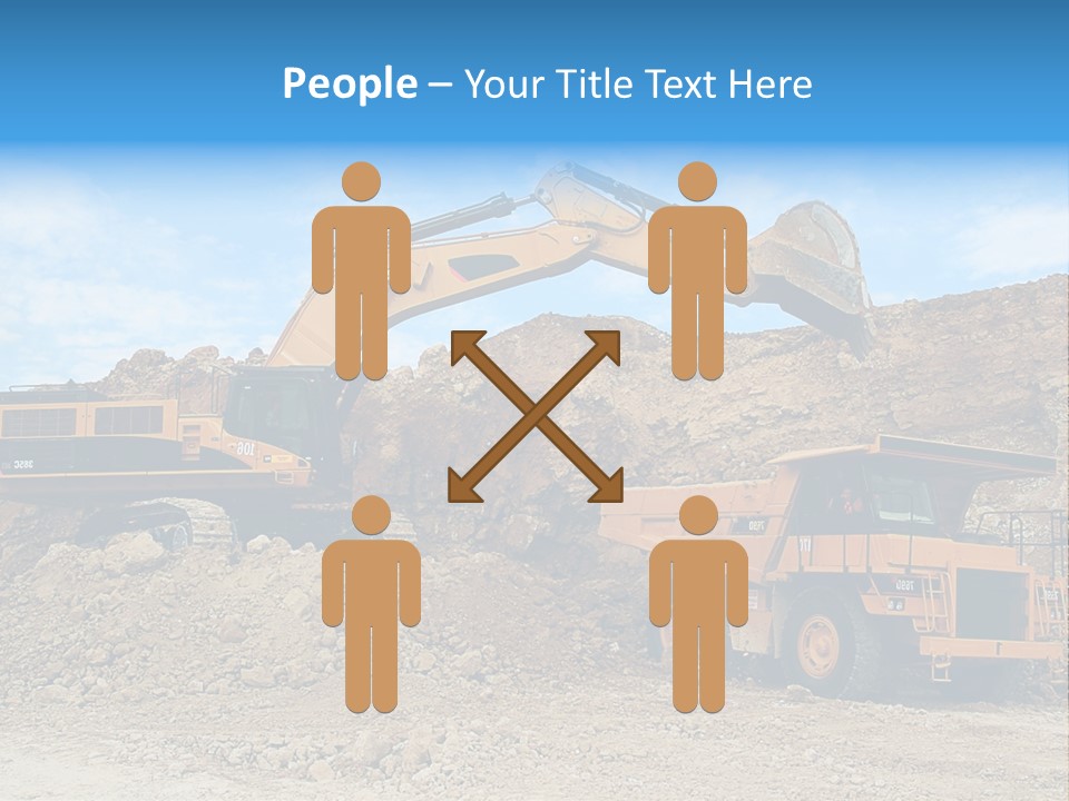 Backhoe Loader Loading Dumper PowerPoint Template