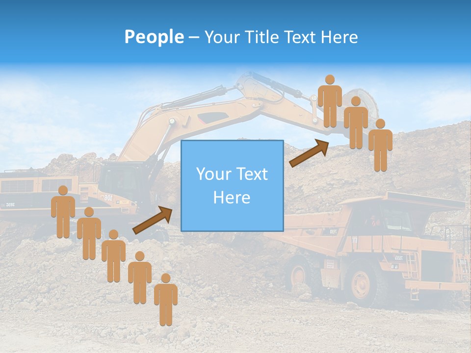 Backhoe Loader Loading Dumper PowerPoint Template