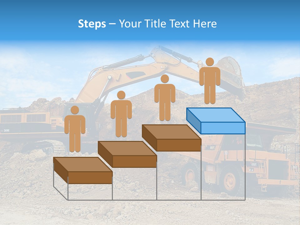 Backhoe Loader Loading Dumper PowerPoint Template