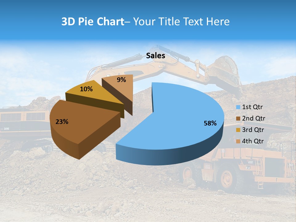 Backhoe Loader Loading Dumper PowerPoint Template