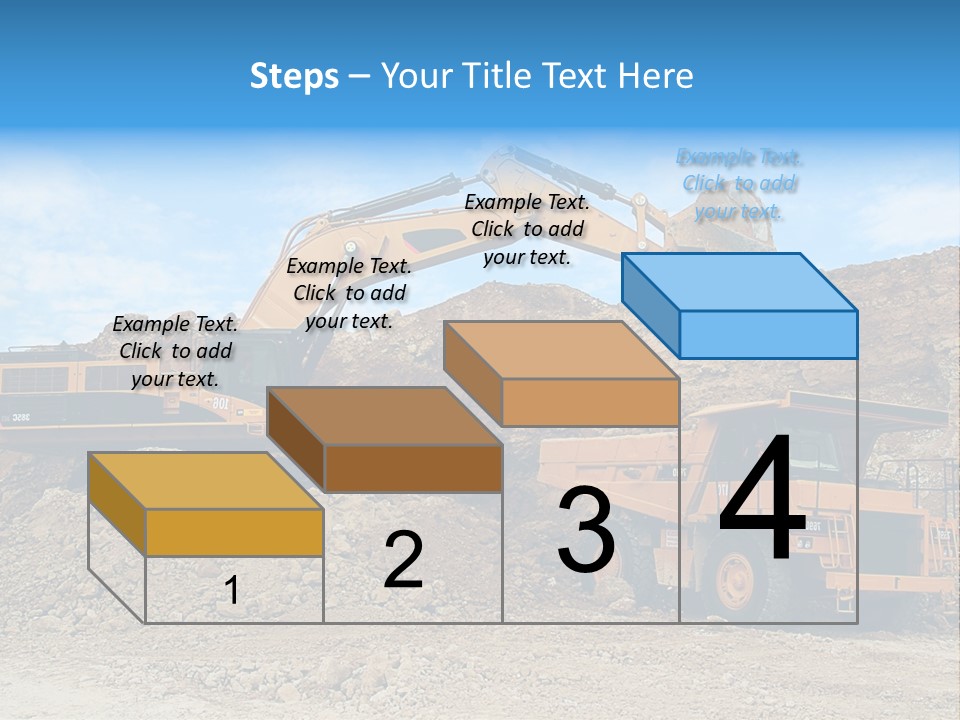 Backhoe Loader Loading Dumper PowerPoint Template