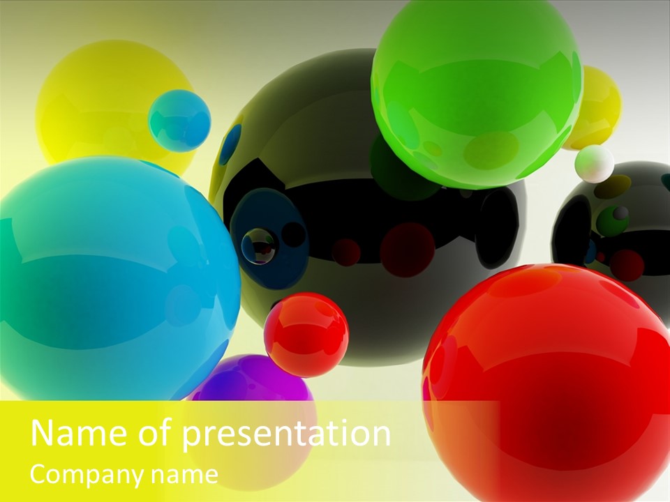 3D Balls PowerPoint Template