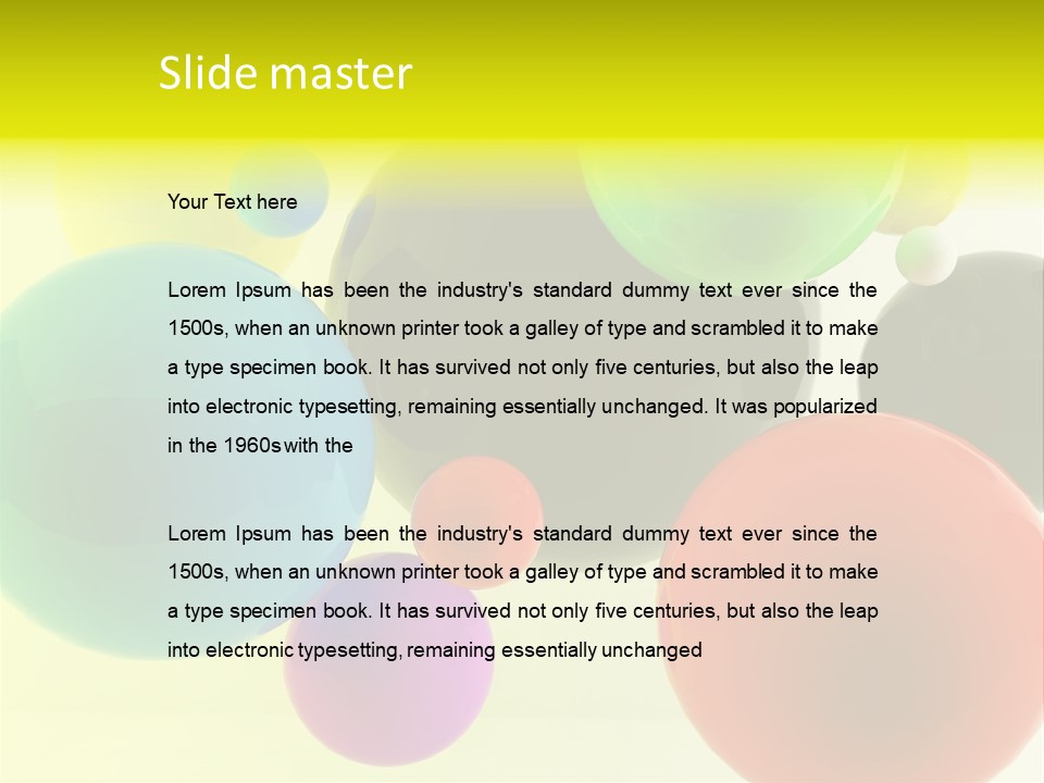 3D Balls PowerPoint Template