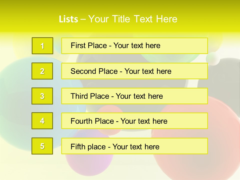 3D Balls PowerPoint Template