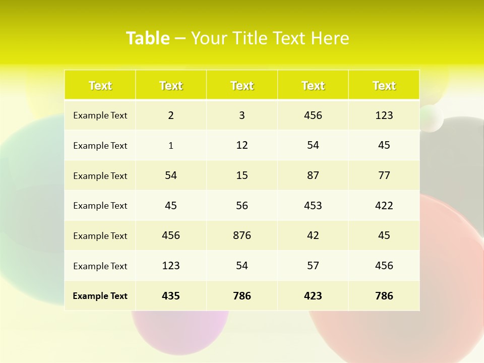 3D Balls PowerPoint Template