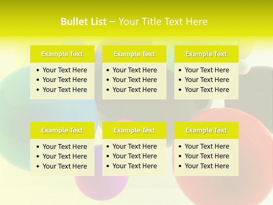3D Balls PowerPoint Template