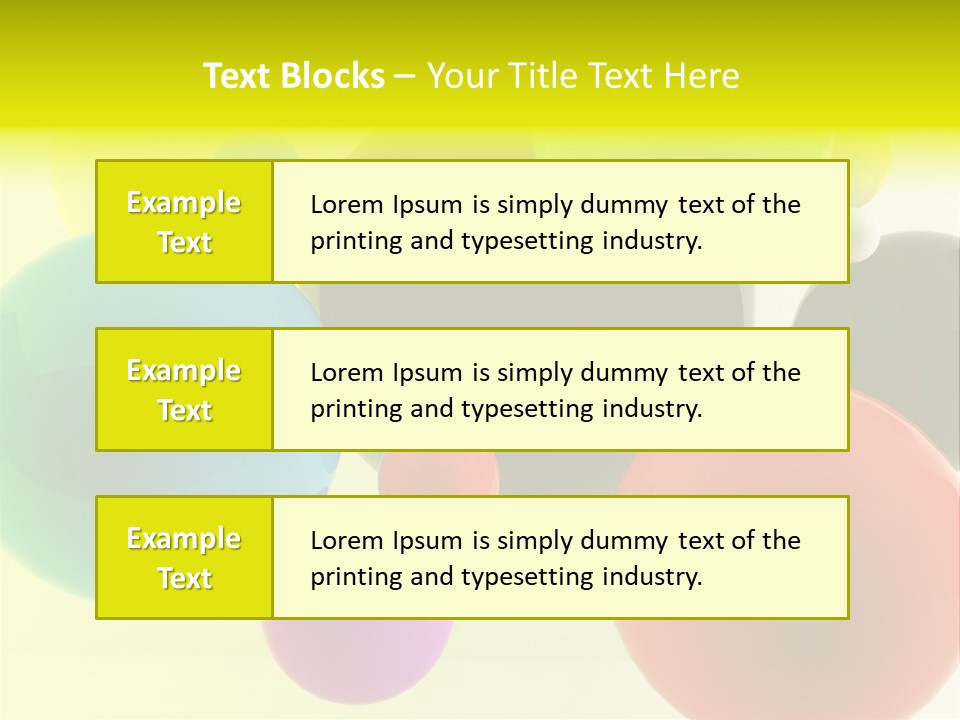 3D Balls PowerPoint Template