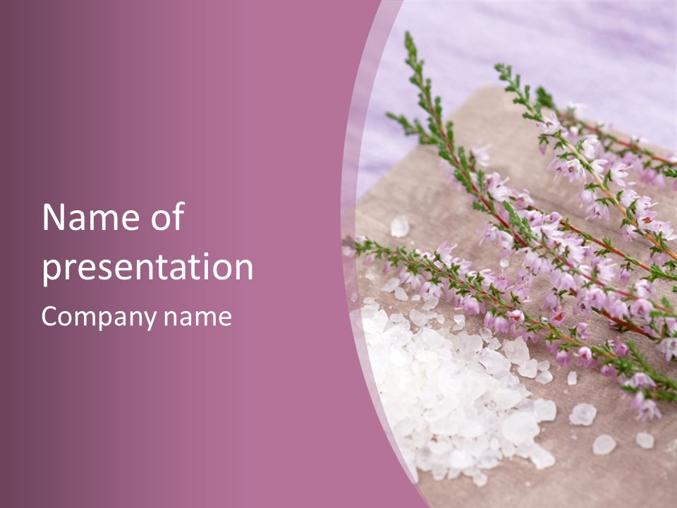 Honey Calluna With Sea Salt PowerPoint Template