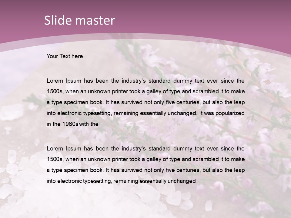 Honey Calluna With Sea Salt PowerPoint Template