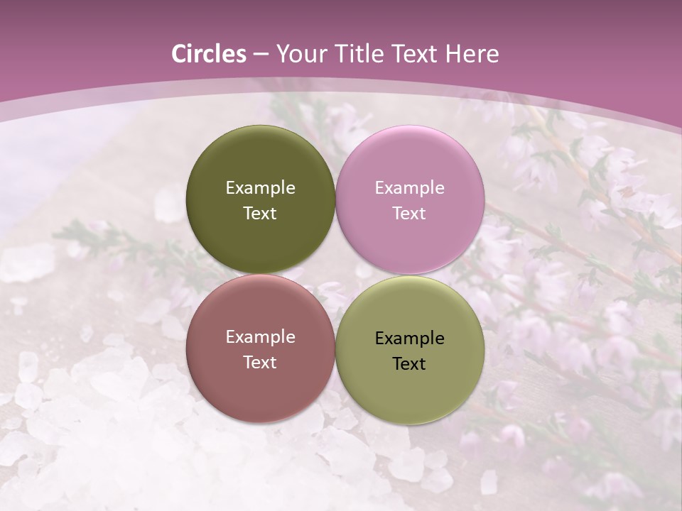 Honey Calluna With Sea Salt PowerPoint Template