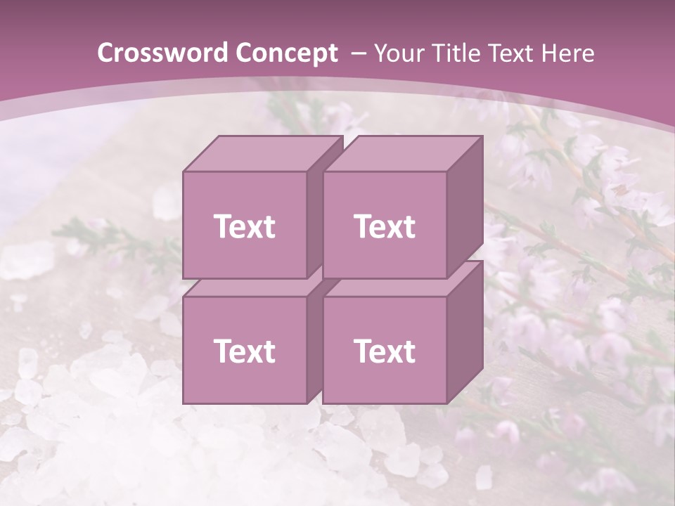 Honey Calluna With Sea Salt PowerPoint Template