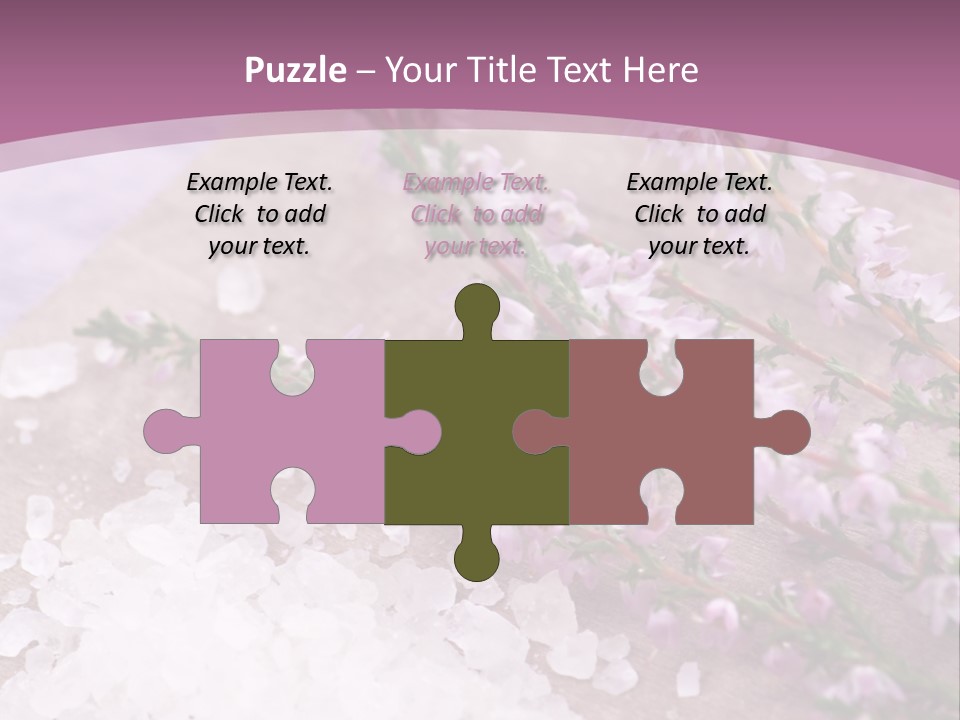 Honey Calluna With Sea Salt PowerPoint Template