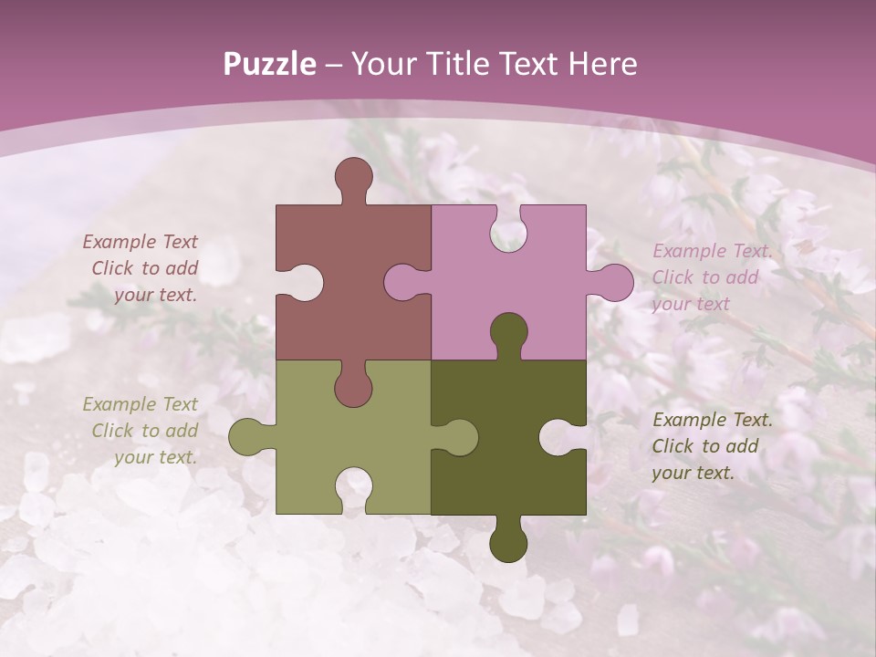 Honey Calluna With Sea Salt PowerPoint Template