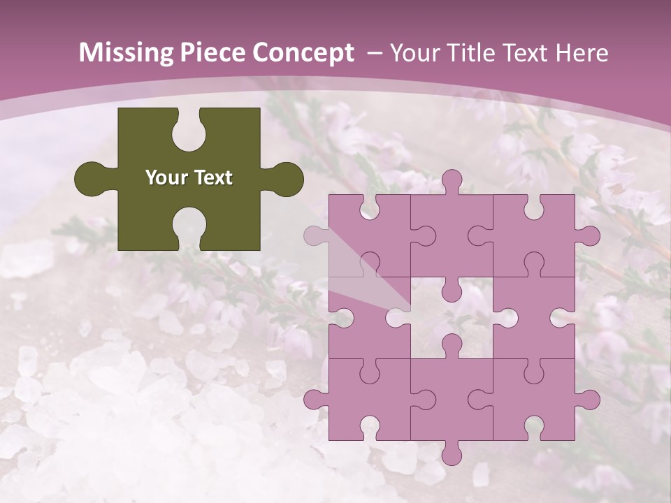 Honey Calluna With Sea Salt PowerPoint Template