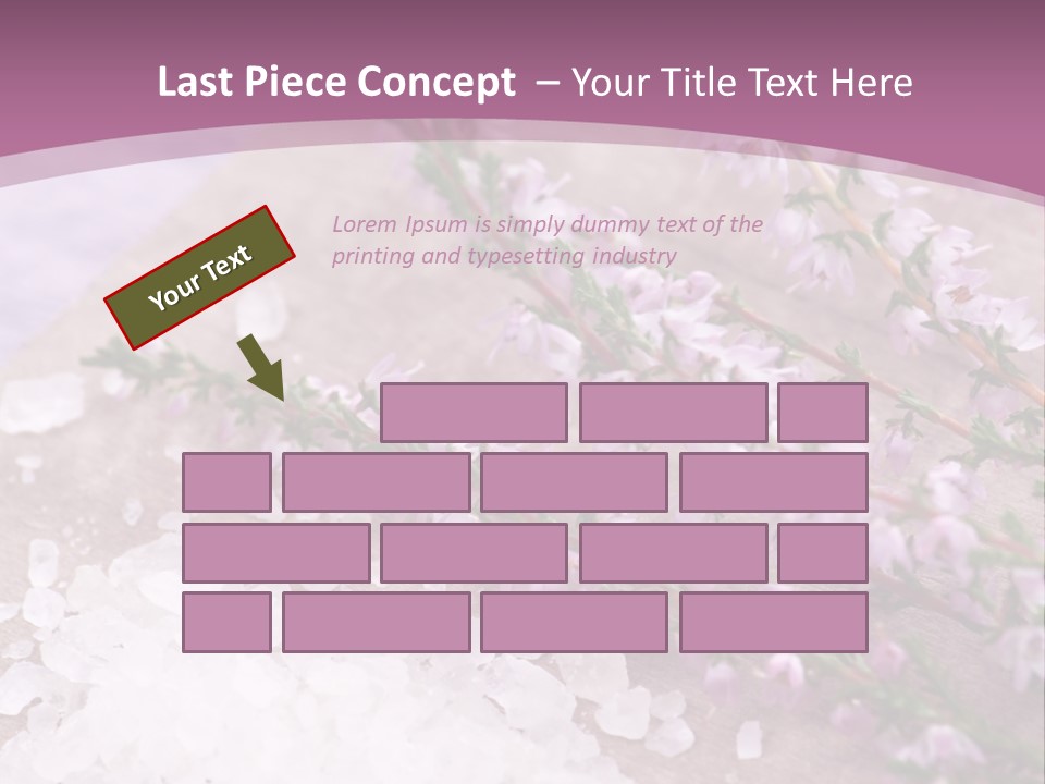 Honey Calluna With Sea Salt PowerPoint Template