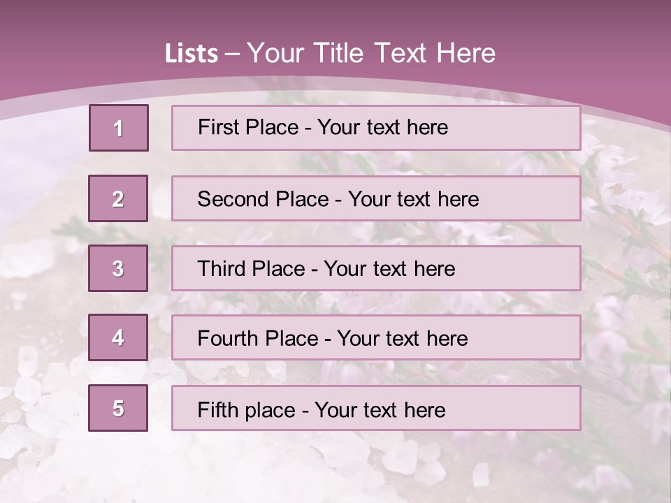 Honey Calluna With Sea Salt PowerPoint Template