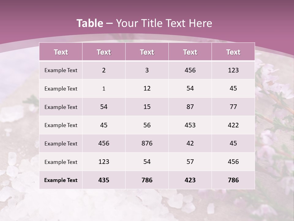 Honey Calluna With Sea Salt PowerPoint Template