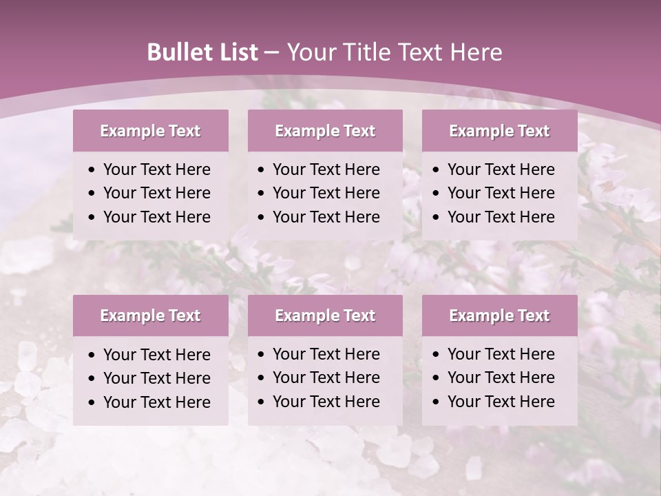 Honey Calluna With Sea Salt PowerPoint Template