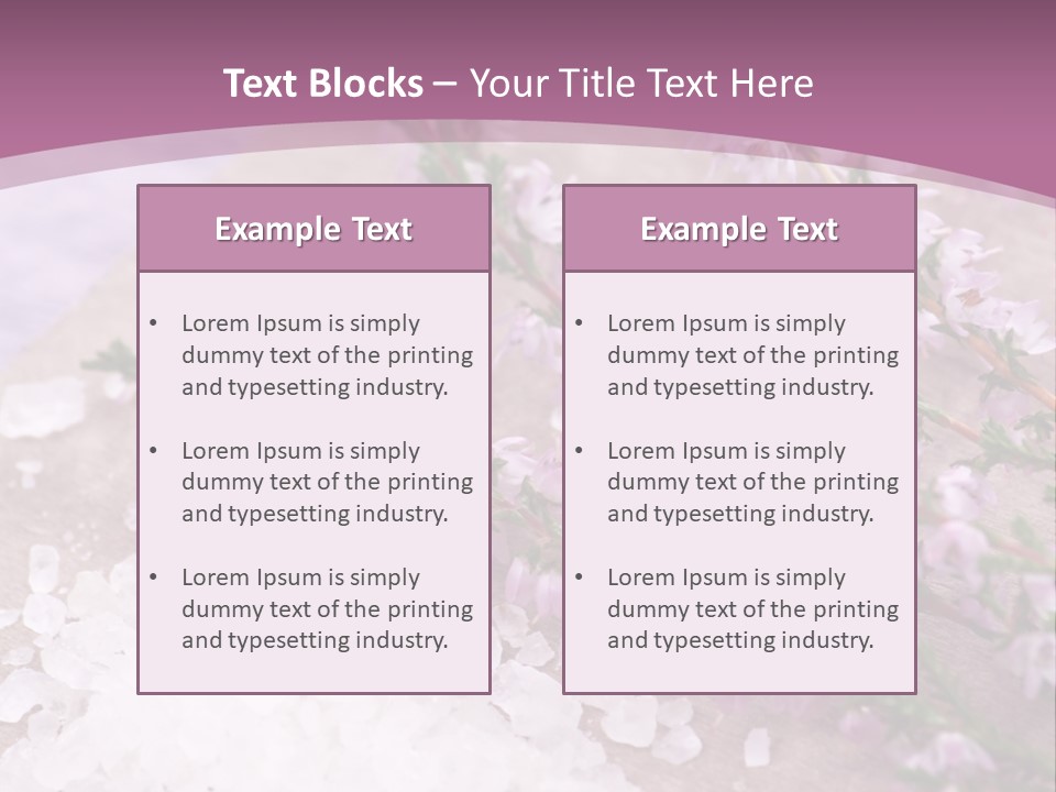 Honey Calluna With Sea Salt PowerPoint Template