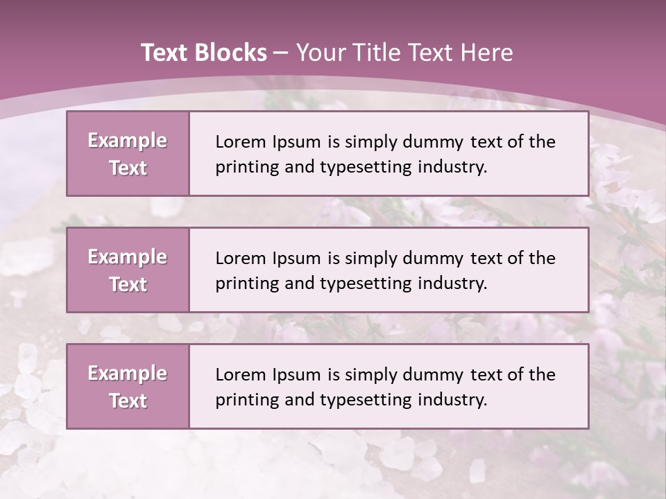Honey Calluna With Sea Salt PowerPoint Template