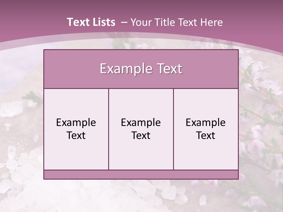 Honey Calluna With Sea Salt PowerPoint Template