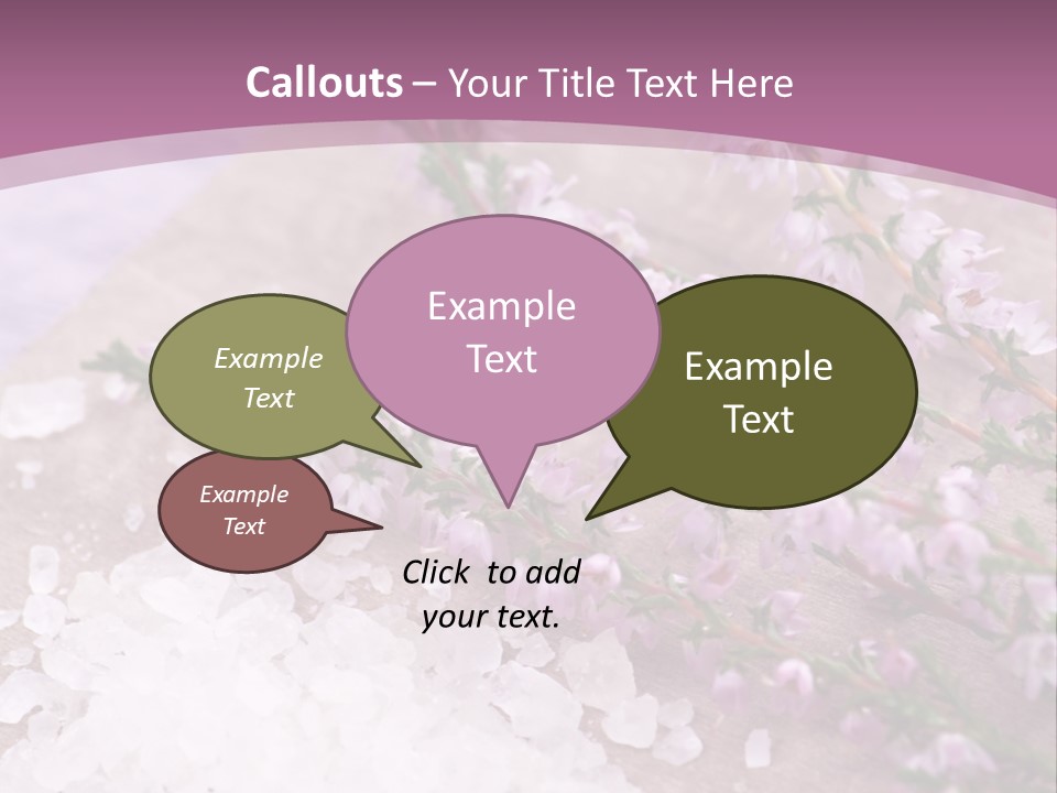 Honey Calluna With Sea Salt PowerPoint Template