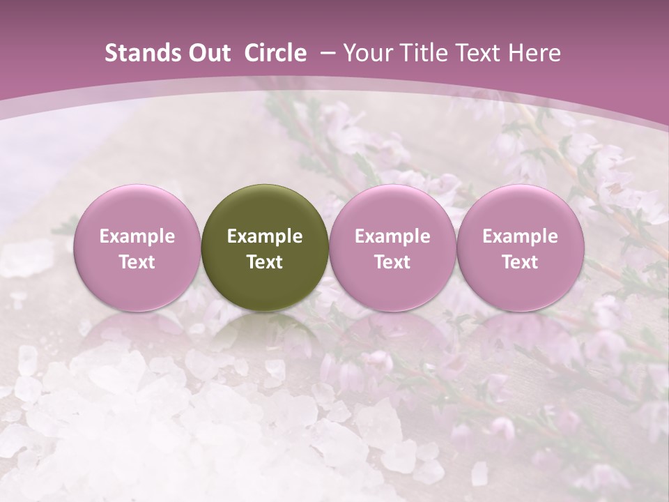 Honey Calluna With Sea Salt PowerPoint Template