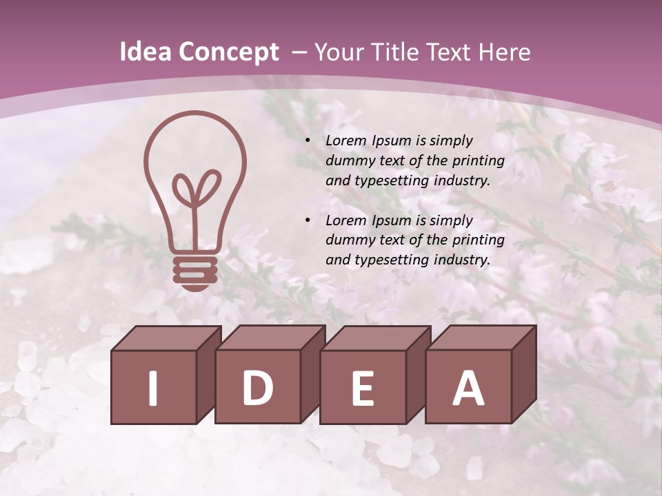 Honey Calluna With Sea Salt PowerPoint Template