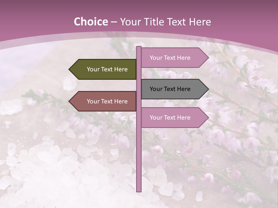 Honey Calluna With Sea Salt PowerPoint Template