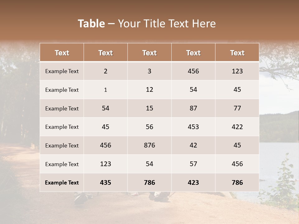 A Couple Walking On Trail With Backpacks PowerPoint Template