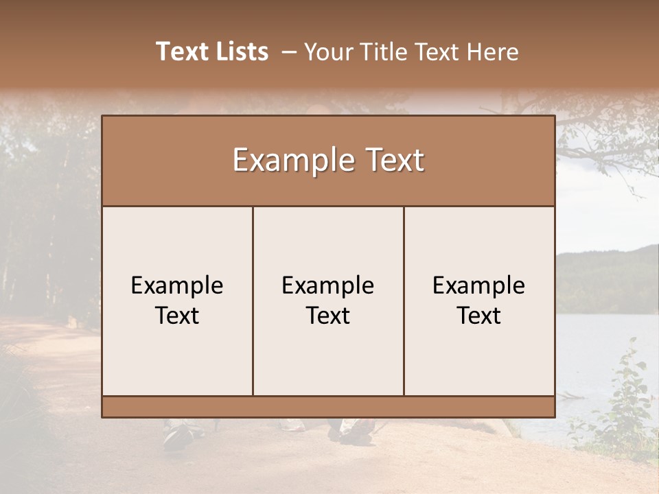 A Couple Walking On Trail With Backpacks PowerPoint Template