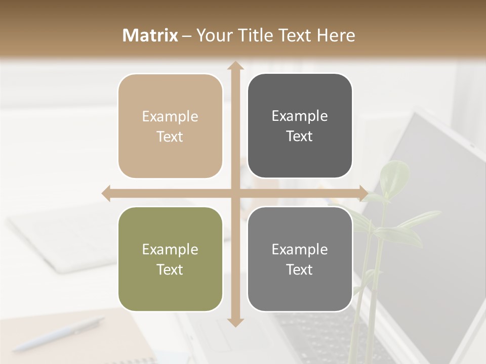 Office Desk PowerPoint Template
