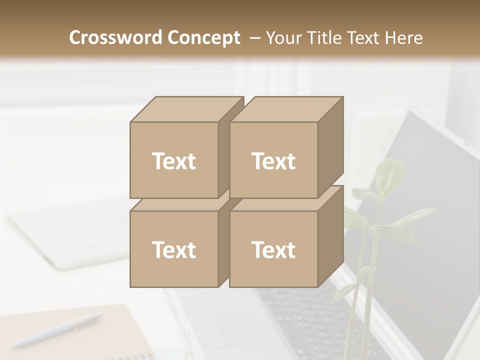 Office Desk PowerPoint Template