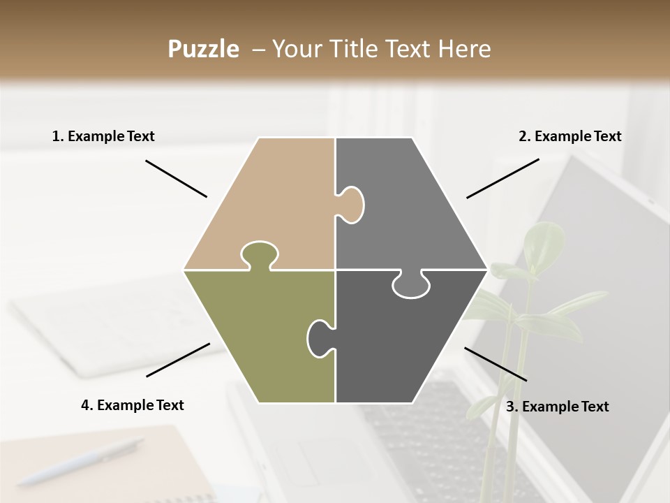 Office Desk PowerPoint Template