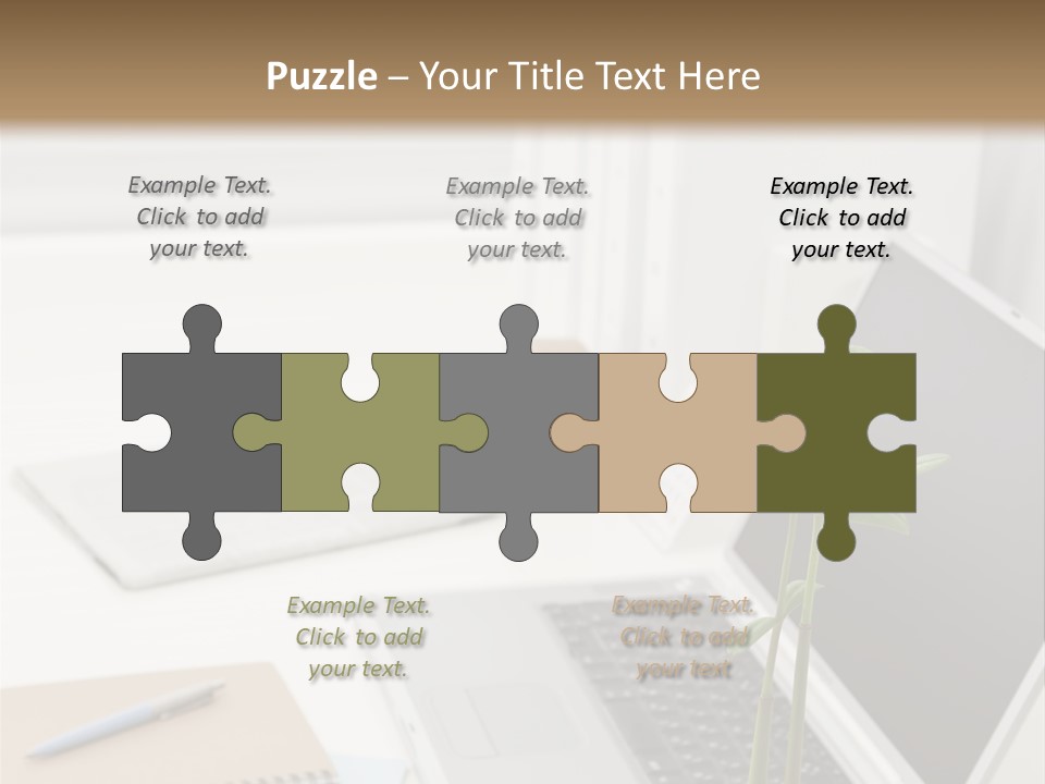Office Desk PowerPoint Template
