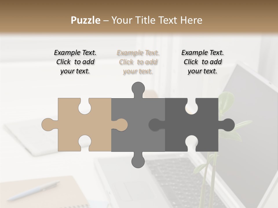 Office Desk PowerPoint Template