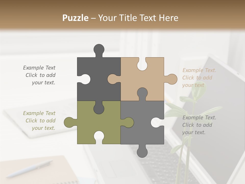 Office Desk PowerPoint Template