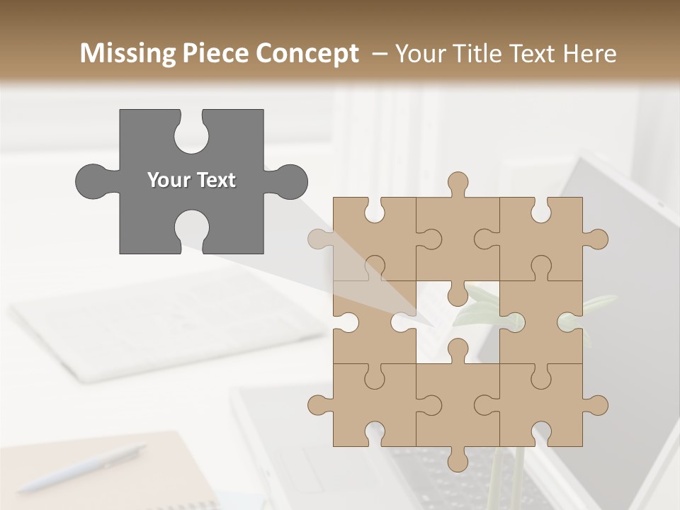 Office Desk PowerPoint Template