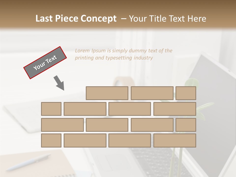 Office Desk PowerPoint Template
