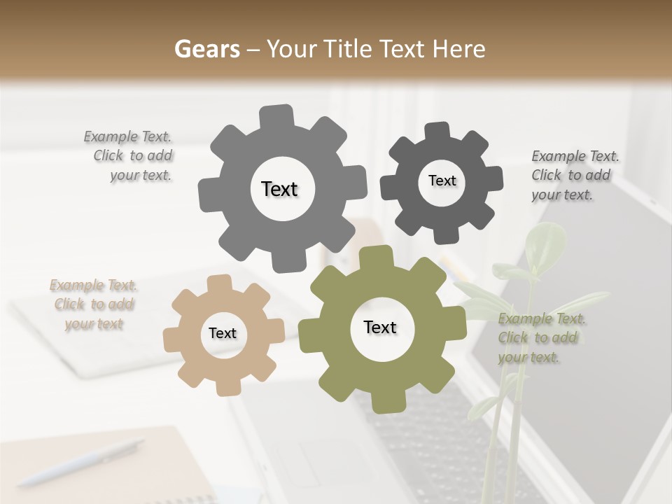 Office Desk PowerPoint Template