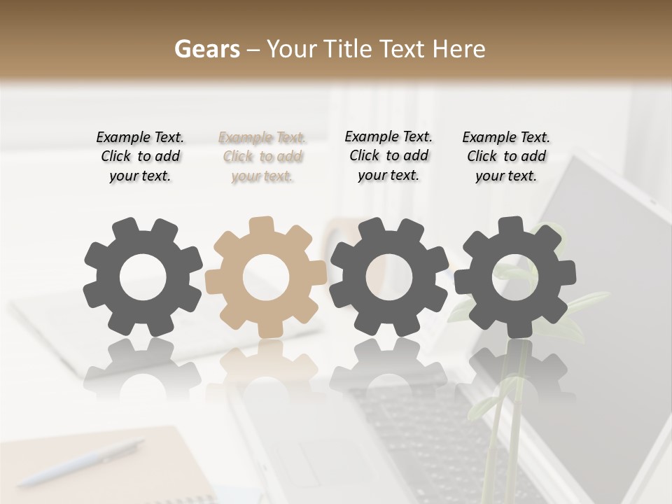 Office Desk PowerPoint Template