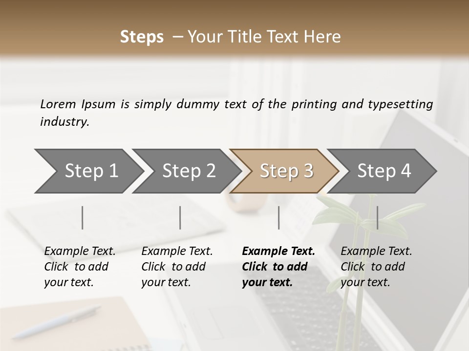 Office Desk PowerPoint Template