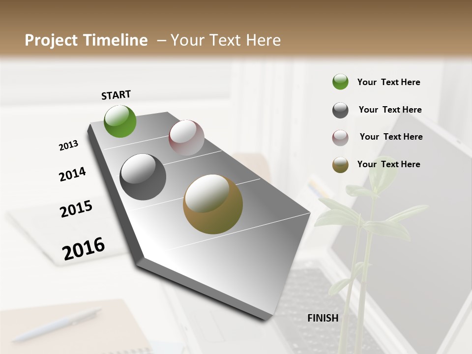 Office Desk PowerPoint Template