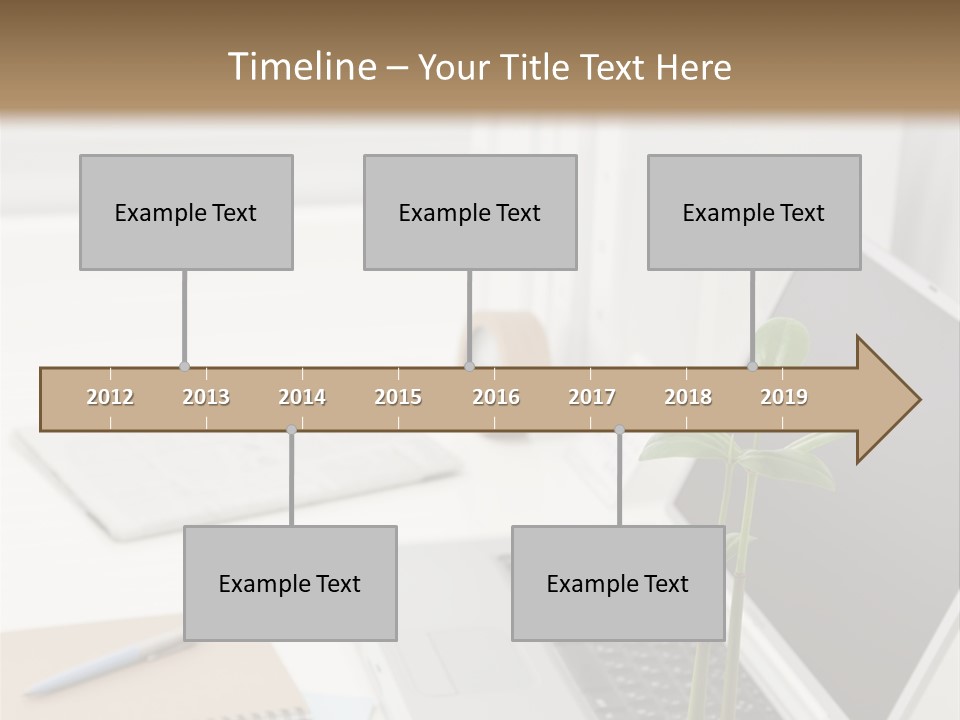 Office Desk PowerPoint Template