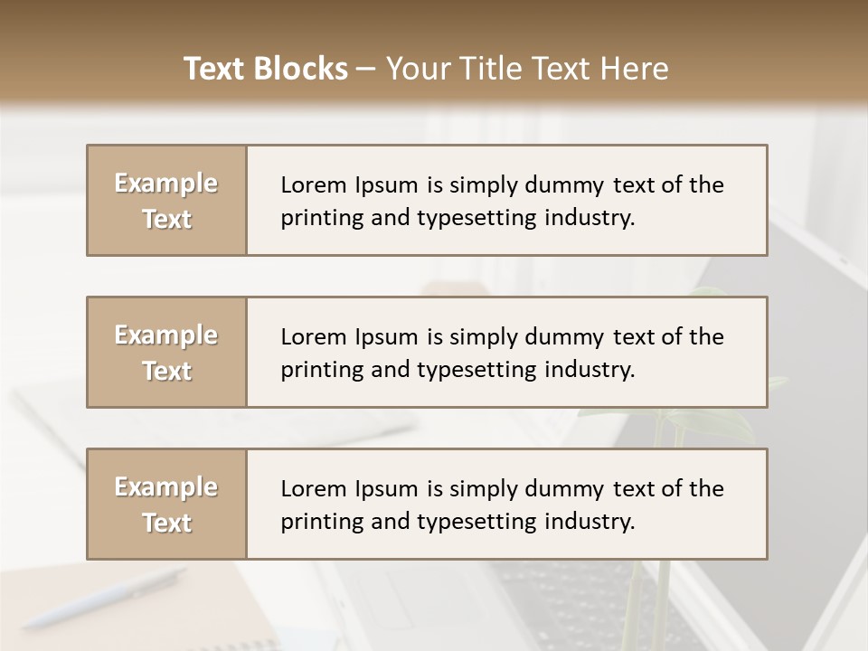 Office Desk PowerPoint Template