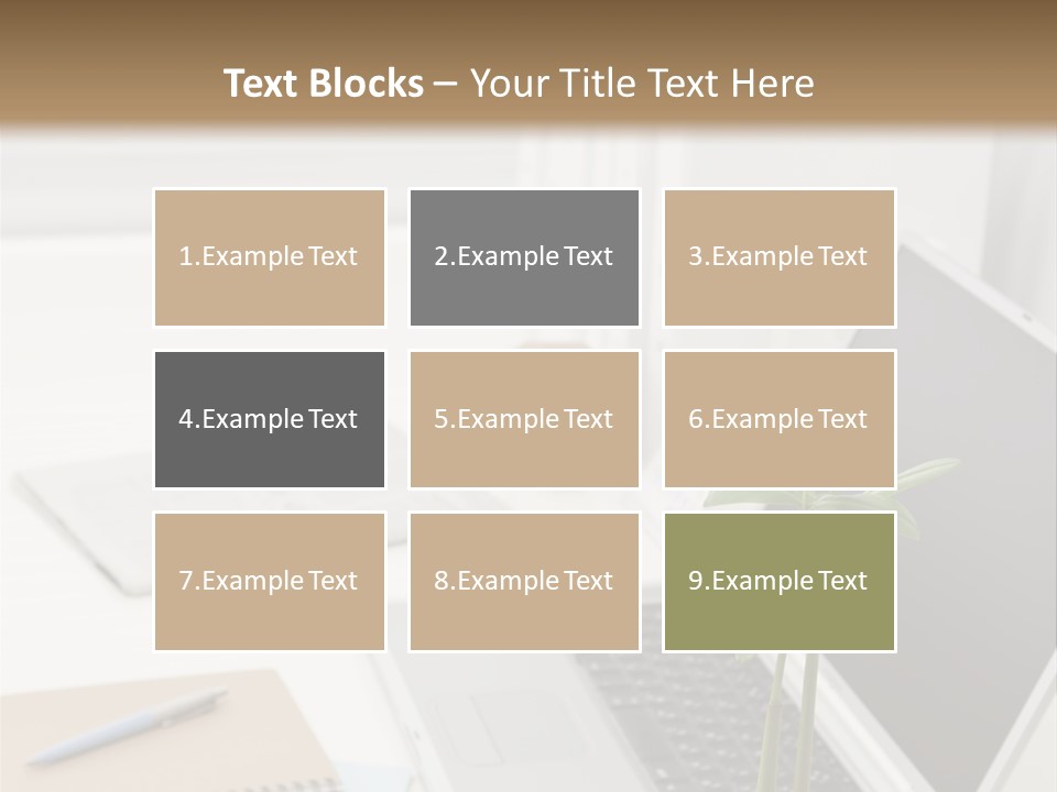 Office Desk PowerPoint Template