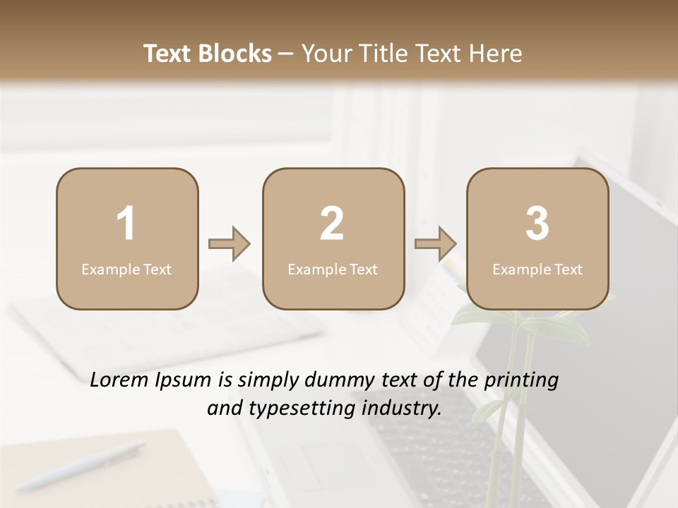 Office Desk PowerPoint Template